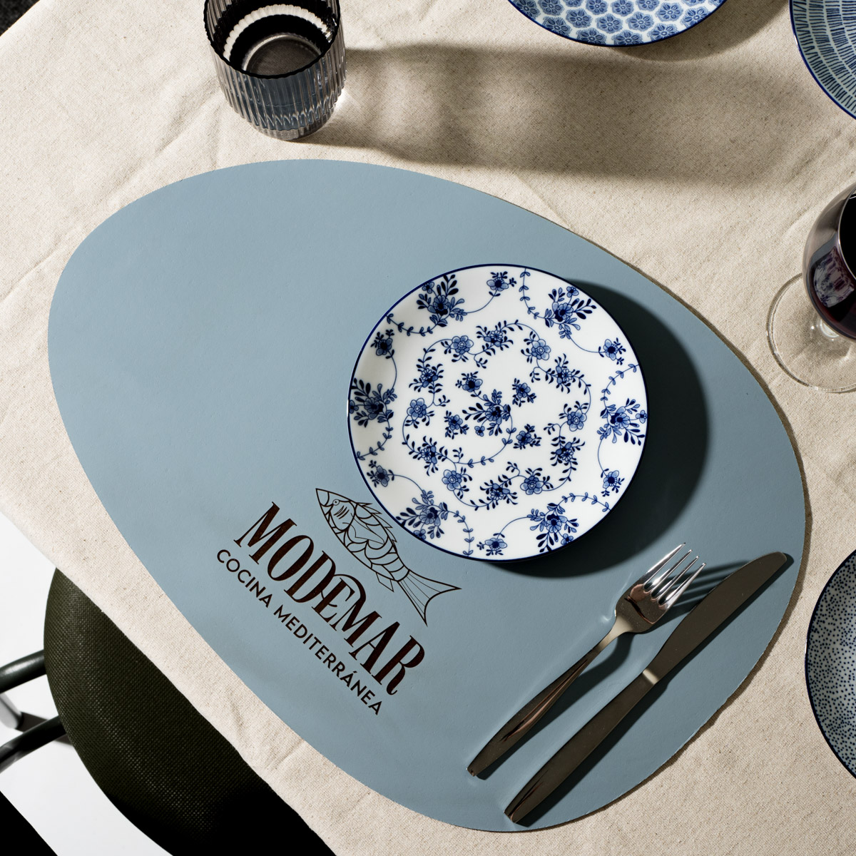 SUEH DESIGN Tovaglietta in Pelle Set di 6 Tovagliette Ecopelle Lavabile
