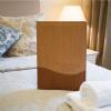 wood effect hotel room folders