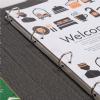 guest information folder, hotel information folder, information binder, tweed folders