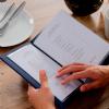 tweed restaurant menus, tweed menus, tweed menu covers, blue tweed menus, traditional menus, traditional menu covers, traditional restaurant menus.